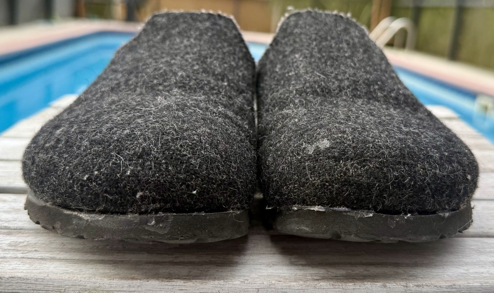 BETULA Birkenstock Gray Wool Felt Mule Shoes Women’s Size 7