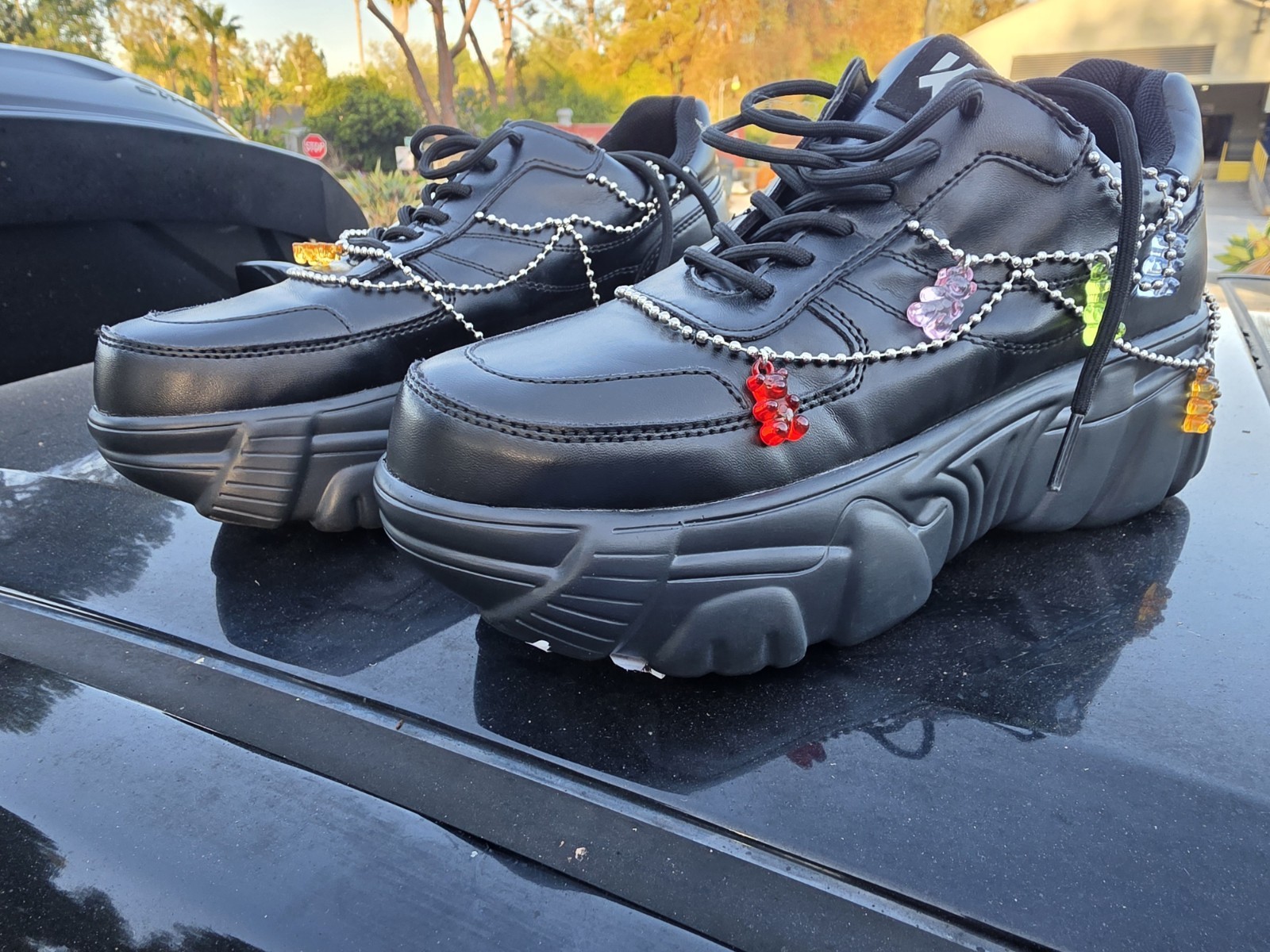 KOI Jinxxy Gummy Bear Black Shoes