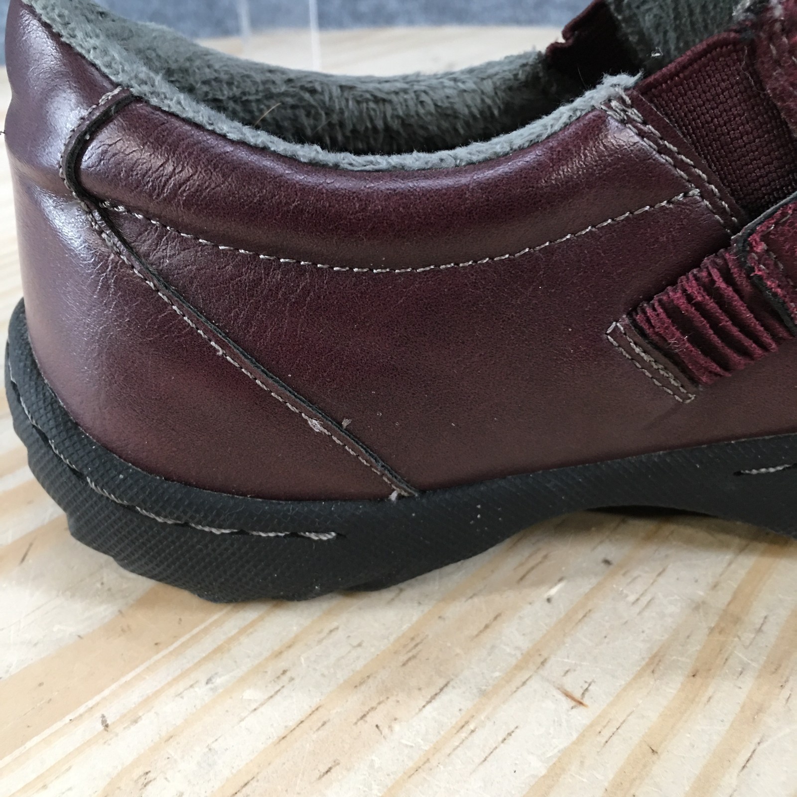 JSport By Jambu Shoes Womens 9 M Blair Cold Weather Slip Ons Loafers Burgundy