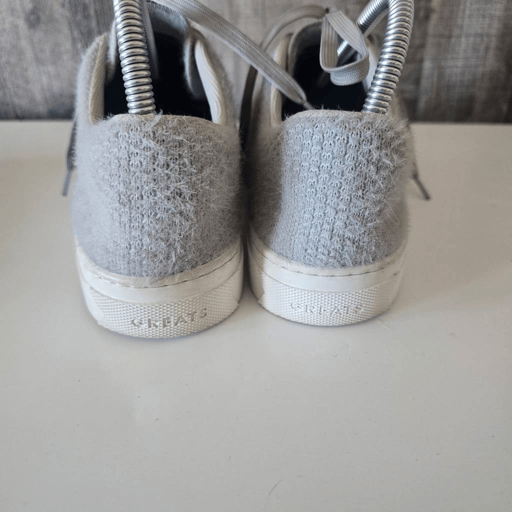 Greats Royale Cashmere Knit Sneaker Grey White 8 Sustainable Minimalist Basic