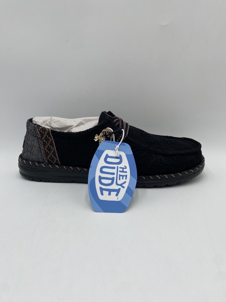 Hey Dude WENDY BOHO KNIT Women’s NEW Casual Loafer Black Multiple Sizes