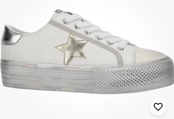 BRAND NEW in BOX Ladies Vintage HAVANA LEATHER PLATFORM SHOE Sneakers TENNIS 7.5