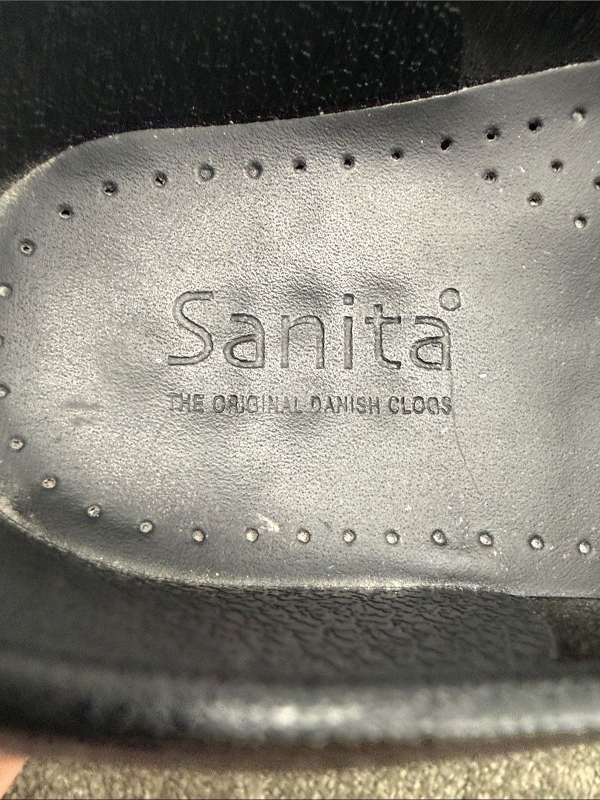 Sanita Shoes Wm 40 US 9 Blue Leather Slip-On Clogs Nursing Professional Slip On