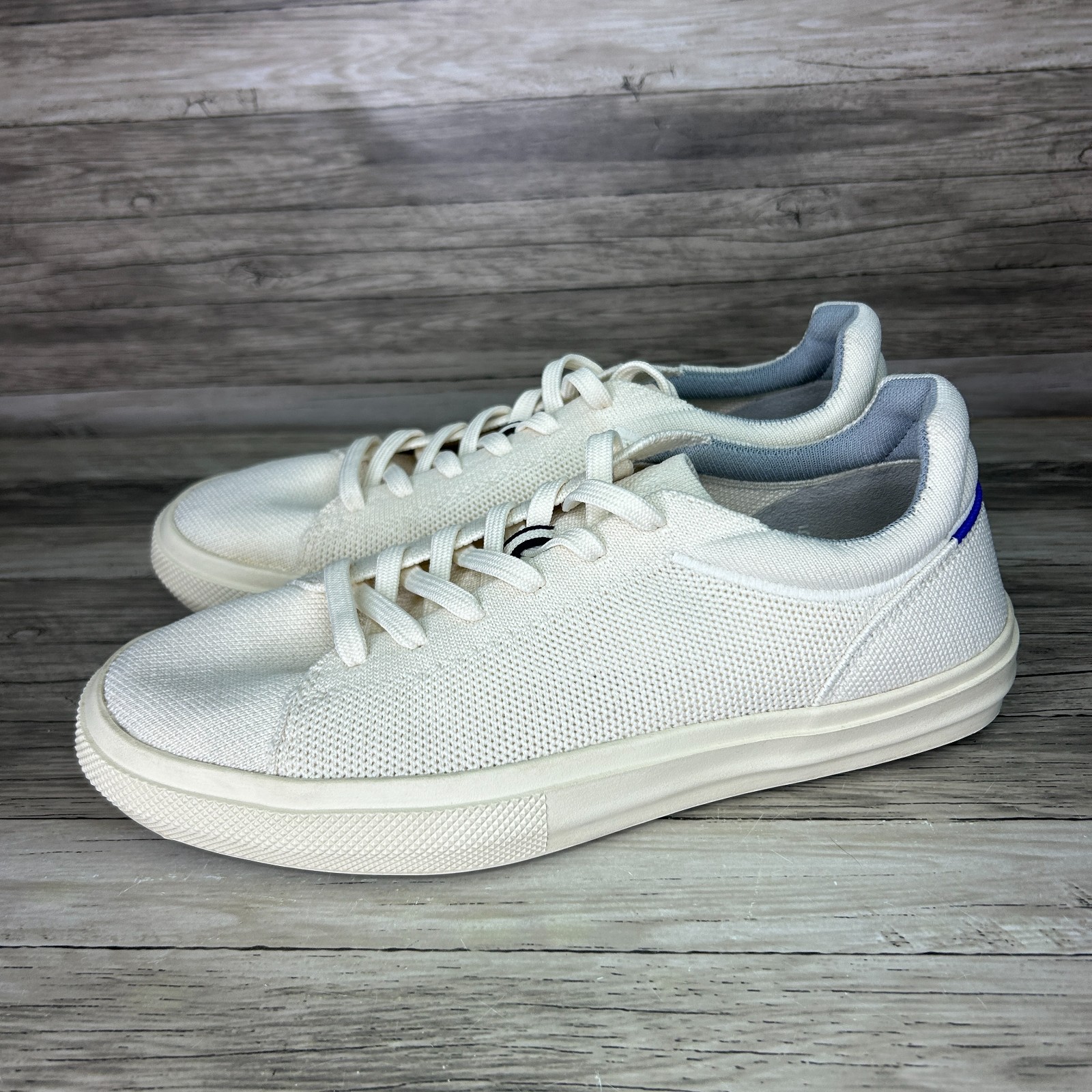Rothy’s The Knit Sneaker Womens 9 Mens 7.5 White Beige Bone Shoes RS02