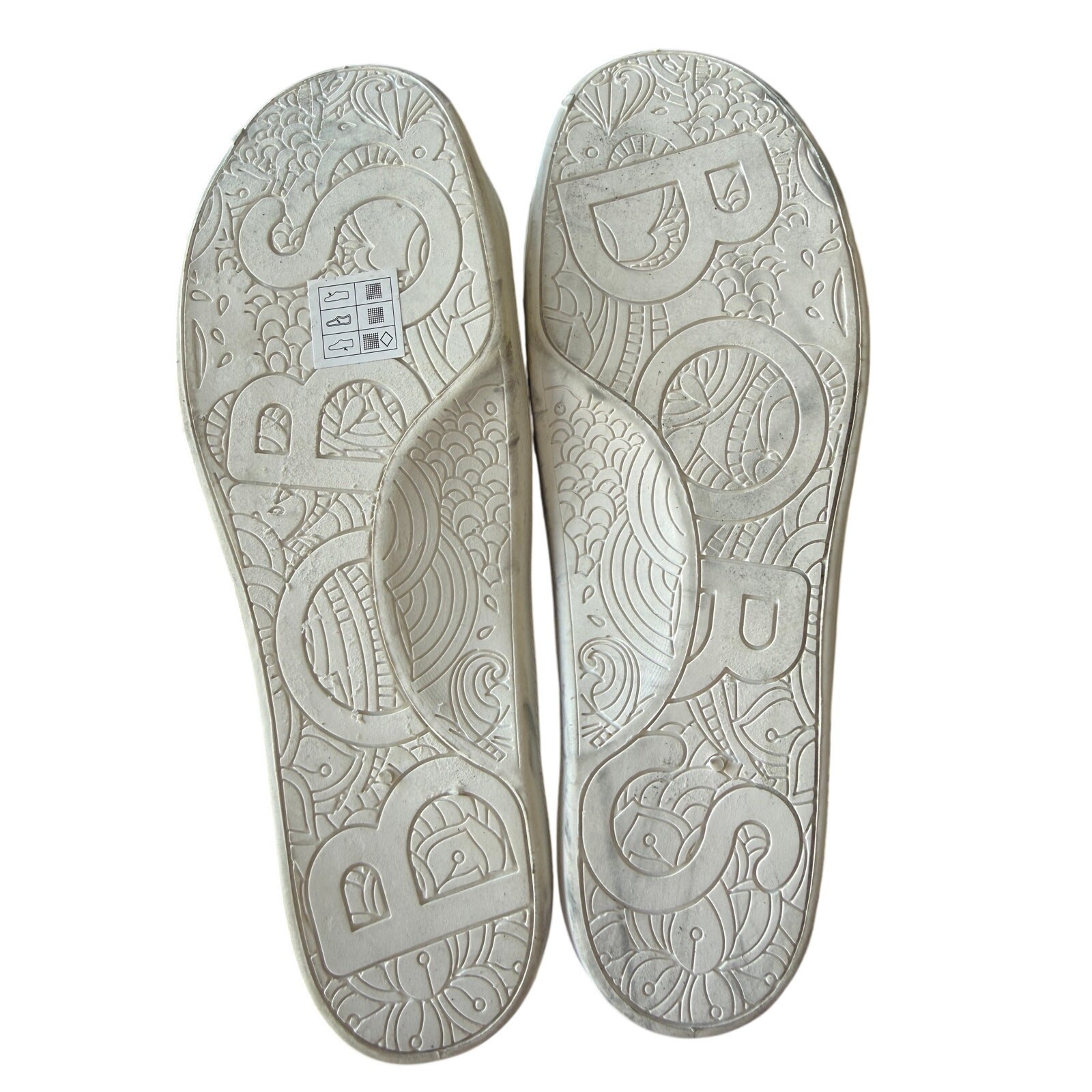 Skechers Women’s White Multi Bobs Beach Bingo Knitting Paws Sneakers Size 10M