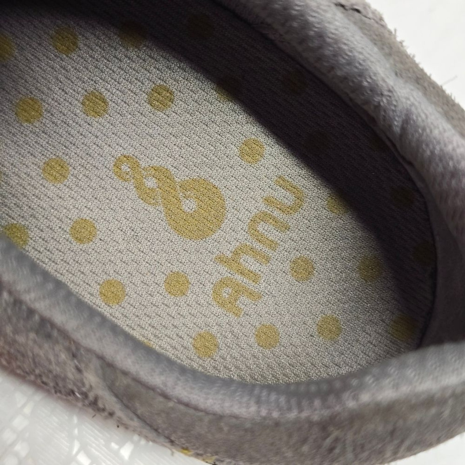 Ahnu Noe Gray Grey Genuine Leather Lace Up Casual Sneakers Women’s 7.5