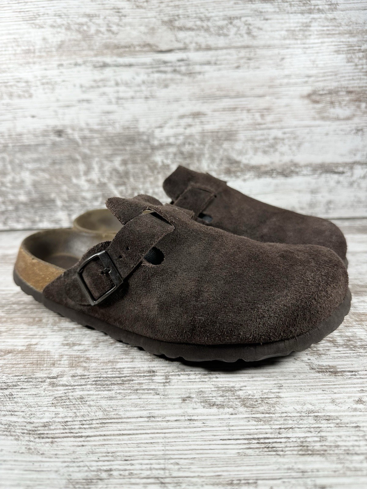 Women’s Betula by Birkenstock Brown Suede Clogs Sz EUR 37/US 6 Narrow EUC!