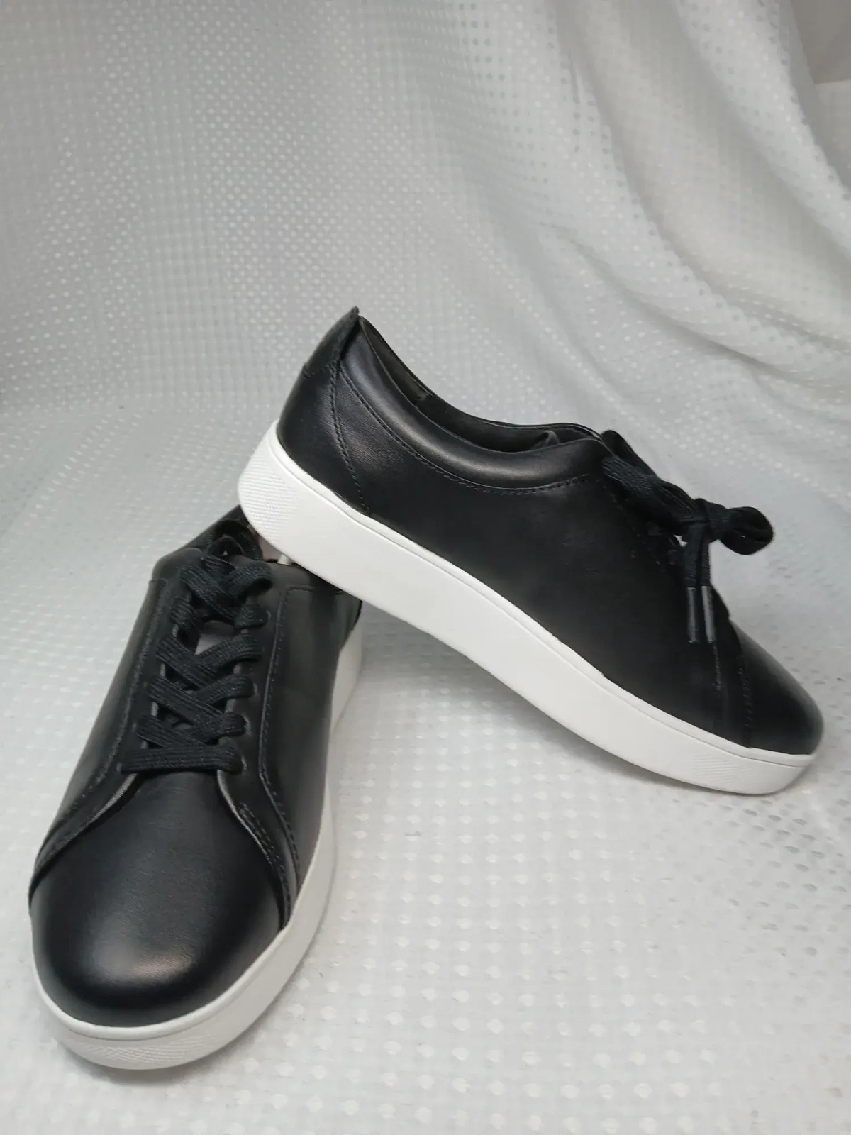 FitFlop Rally Women’s Sneaker US 5 Black Leather Low Top X22-001′,’FitFlop