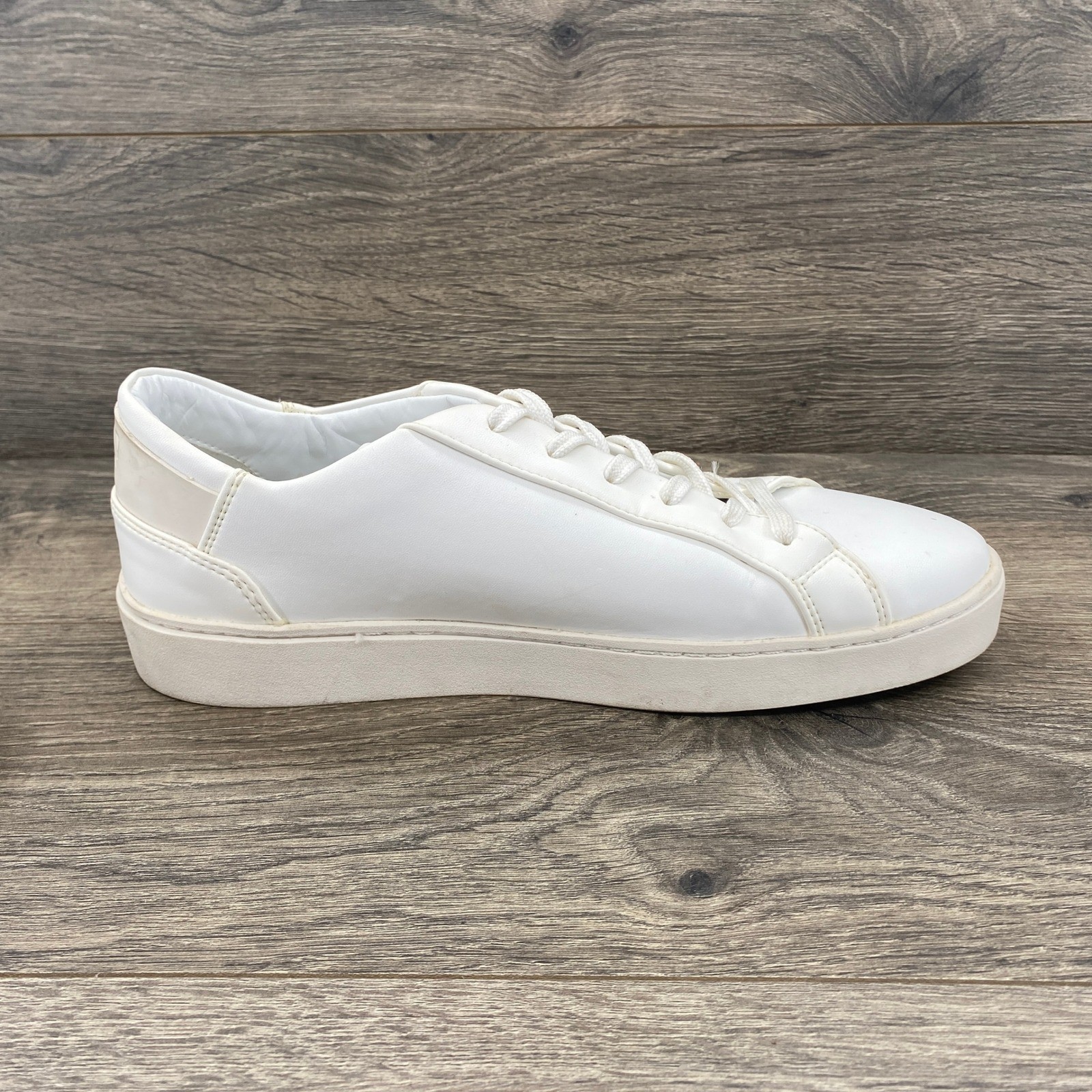 THOUSAND FELL Eco Recycled White Leather Low Top Sneakers Women’s 8