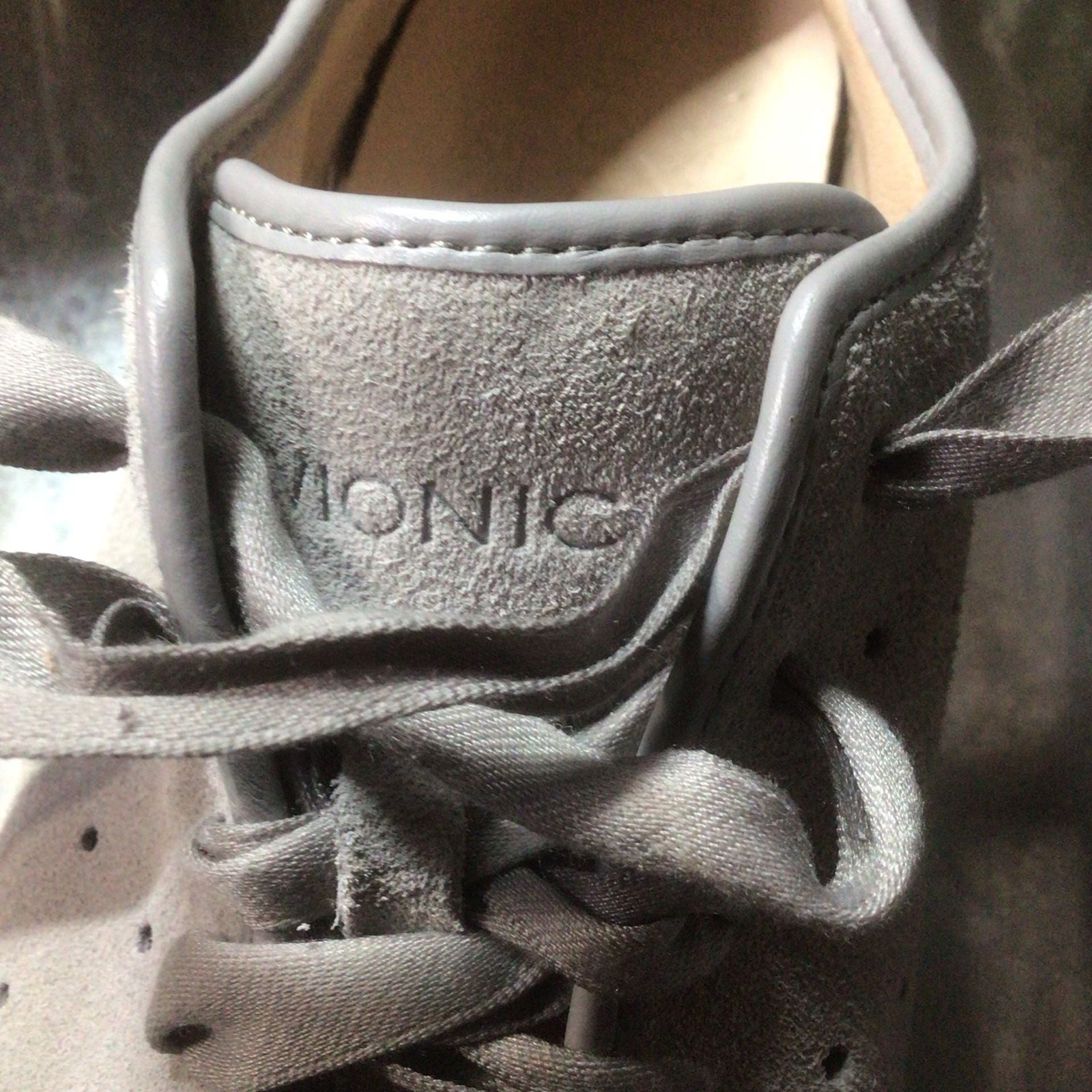 Vionic Keke Suede Lace-Up Sneakers with Ribbon Laces