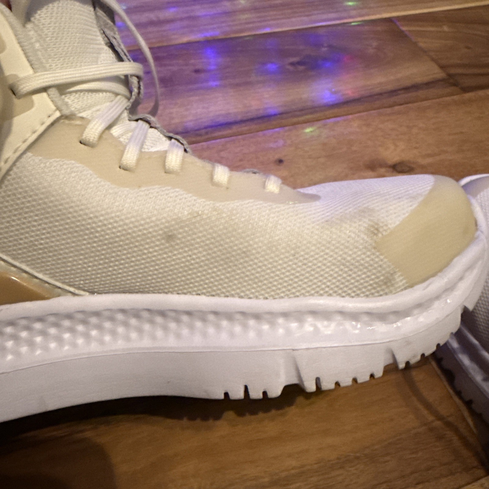 Womens Size 7 M Timberland Pro Setra Beige Composite Toe Safety Work Boots Shoe