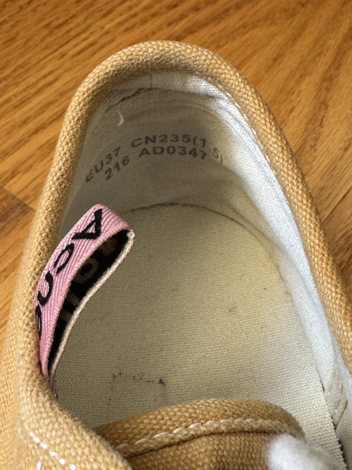 vintage shoes, acne studios cloth trainers, Unisex, EU 37, US Women 7, Men 5.5