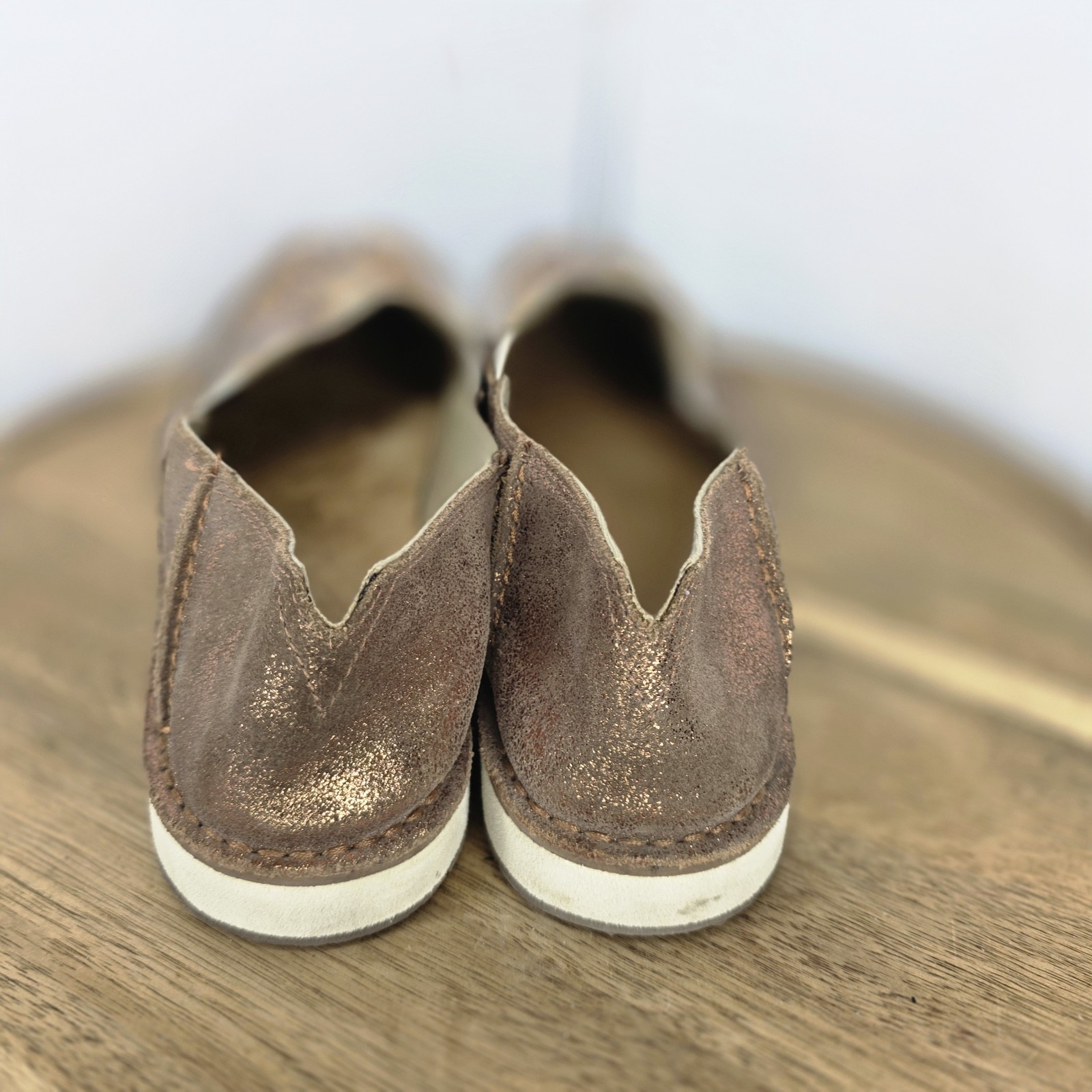 Ariat Crusier Navajo Flats Brown Suede Leather Slip On Native Western Aztec 10