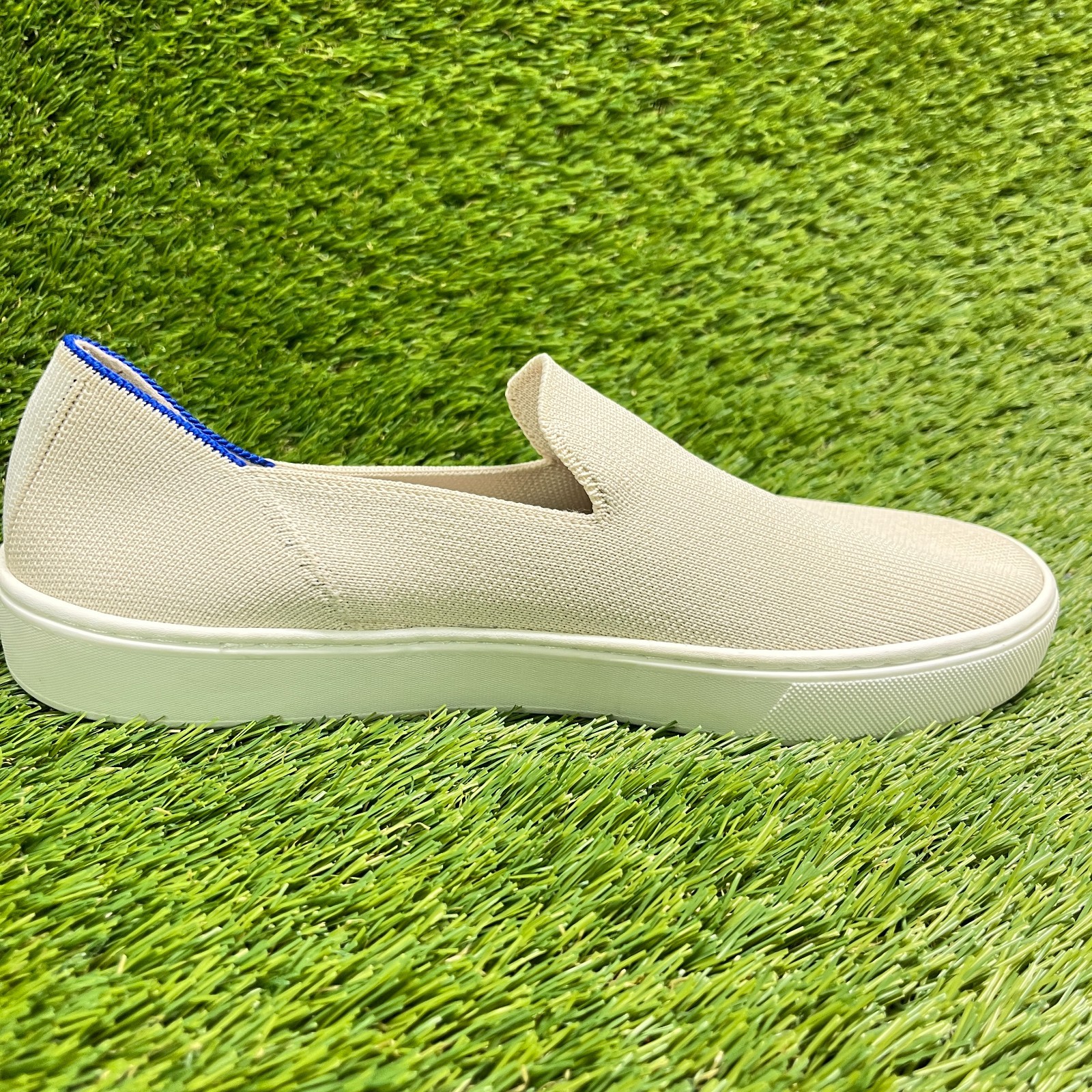 Rothy’s The Original Womens Size 9 Beige Casual Walking Comfort Slip On Shoes