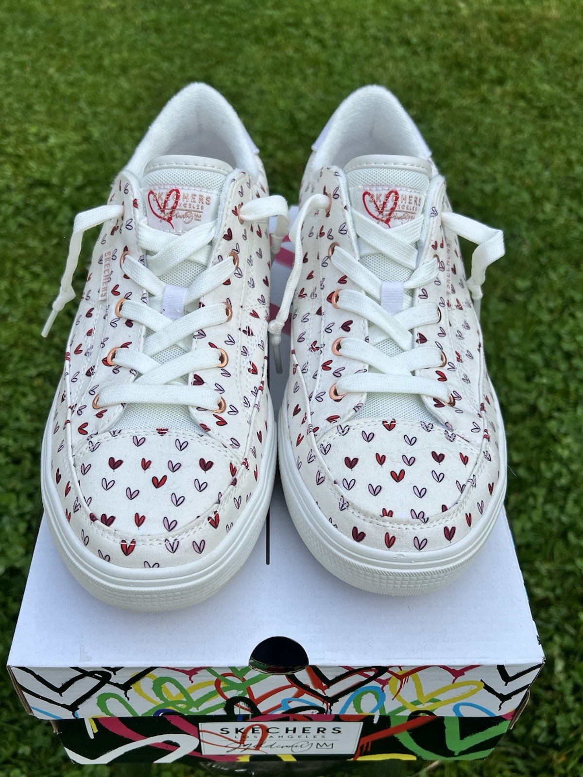 Skechers JGoldcrown Arch Fit Arcade Love On Top Size 9.5 Wide Width