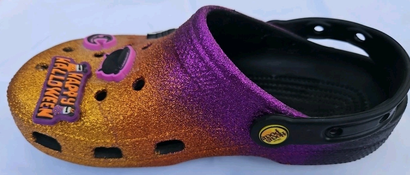 CROCS DISNEY HOCUS POCUS Glitter Classic Halloween Clogs Jibbitz M4 W6