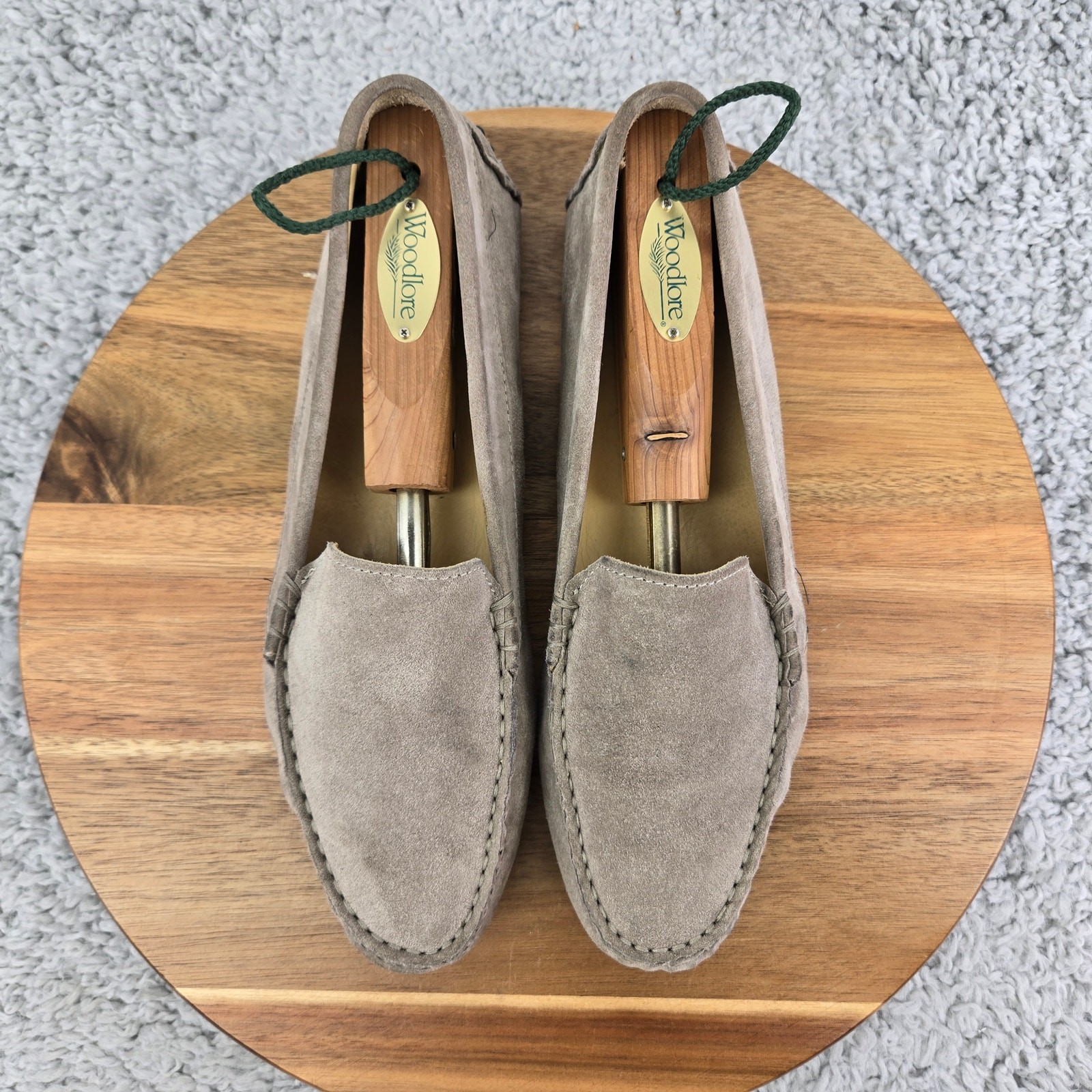 M. Gemi Womens 38 The Felize Gray Suede Slip On Casual Driving Moccasins Loafer