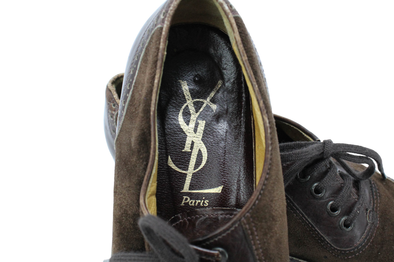 Yves Saint Laurent Shoes Women’s (US) 7 Rigid Leather Almond Toe Brown