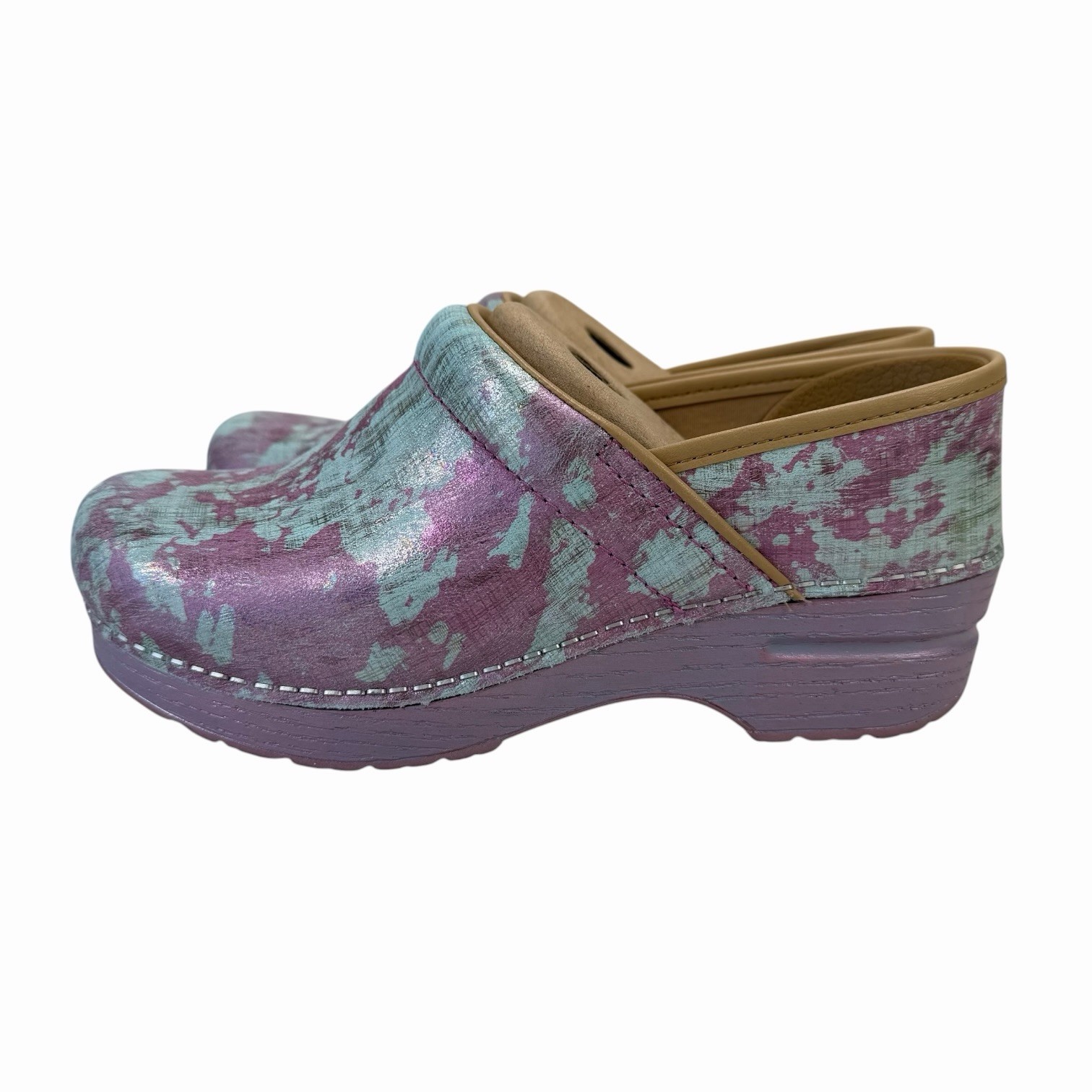 Dansko Pro Iridescent Candy Sky Clogs Women’s Sizes 37 – 39 EU Wide