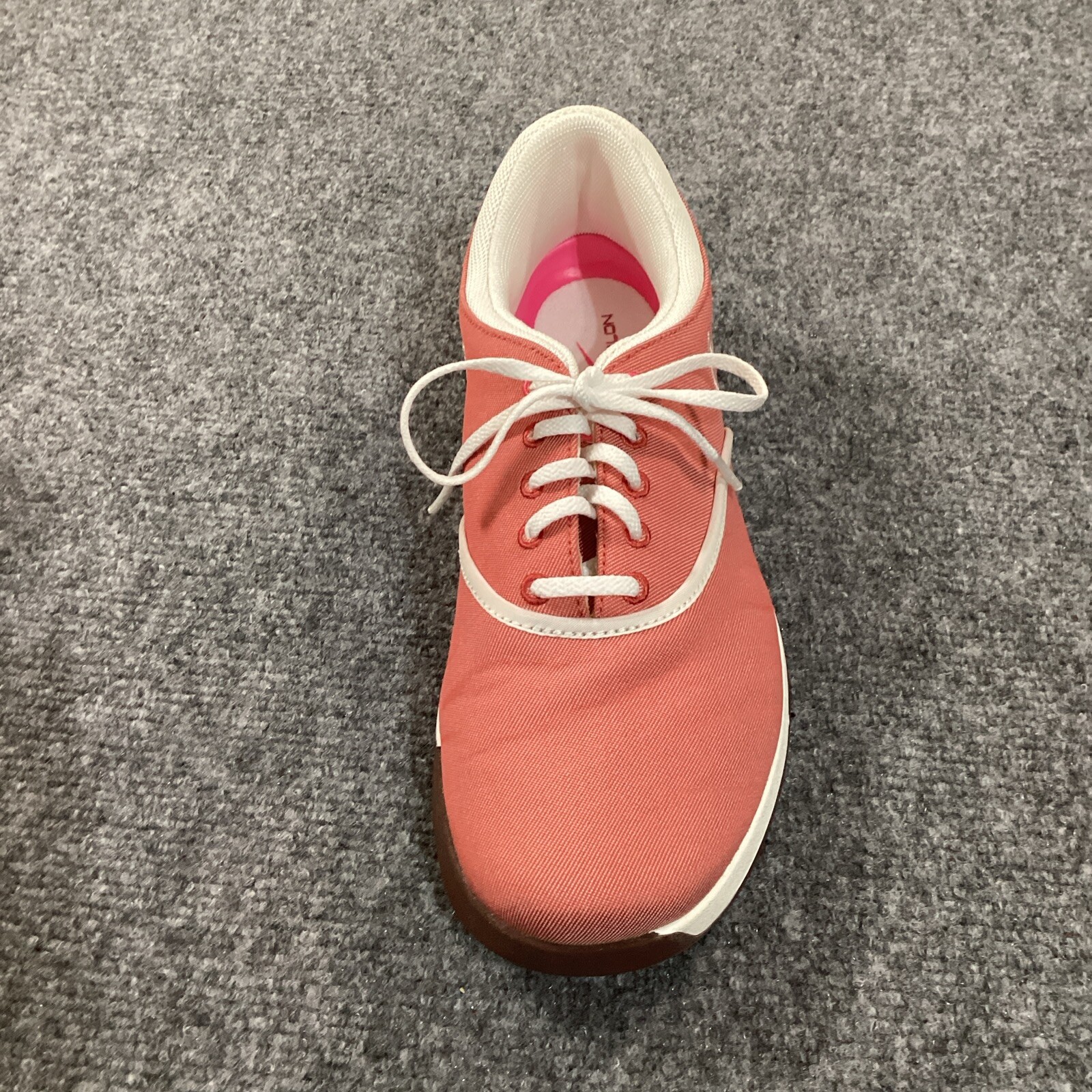 Nike Golf Shoes Womens 8 Pink Lunarlon Duet Spikeless Redwood 549593-800 Lace