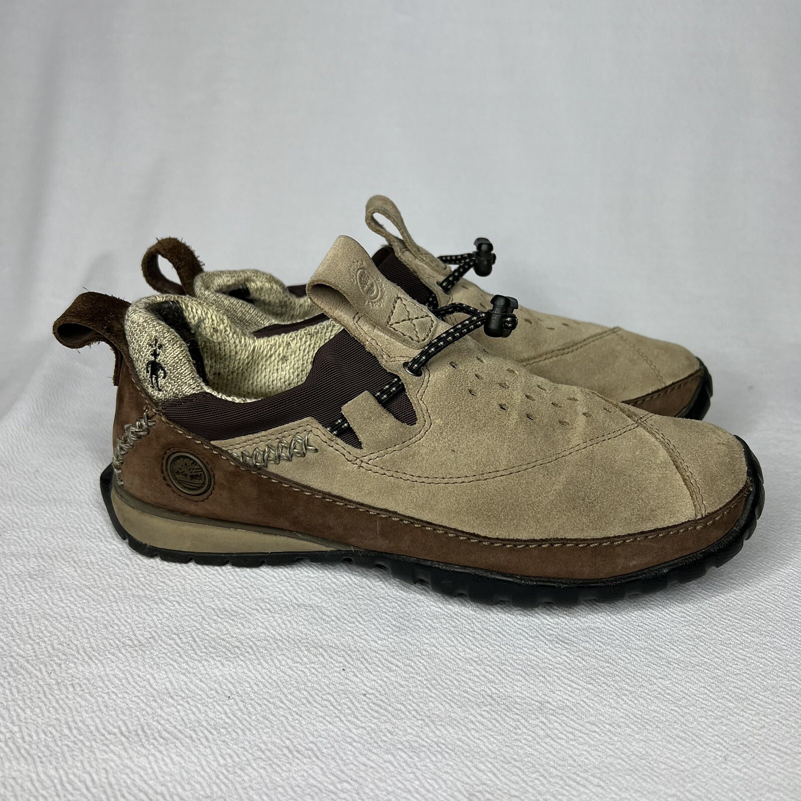 Timberland Smartwool Shoes Power Lounger Tan Leather Slip On Outdoor Size 6M
