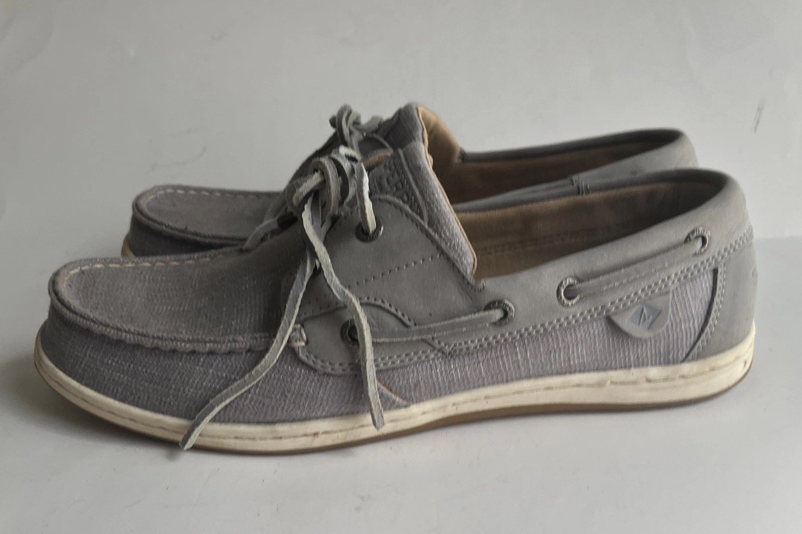 Sperry Koifish Grey Boat Shoes Women’s Sz US 9 EU 40 Good Condition
