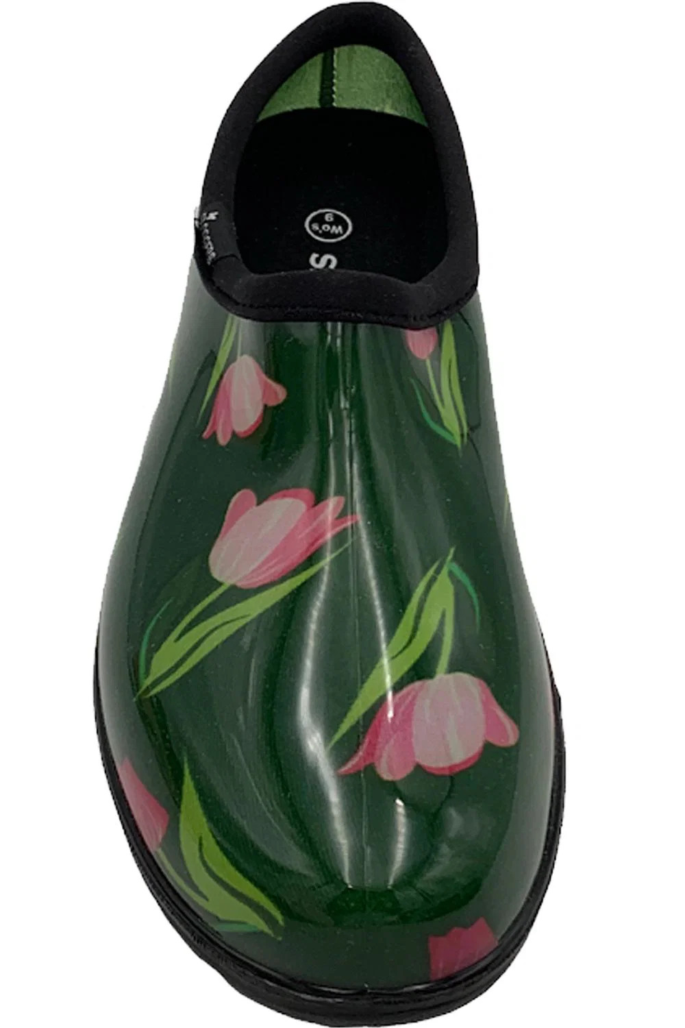 Sloggers Tulips Waterproof Garden Shoe w/ Comfort Insole Dark Green