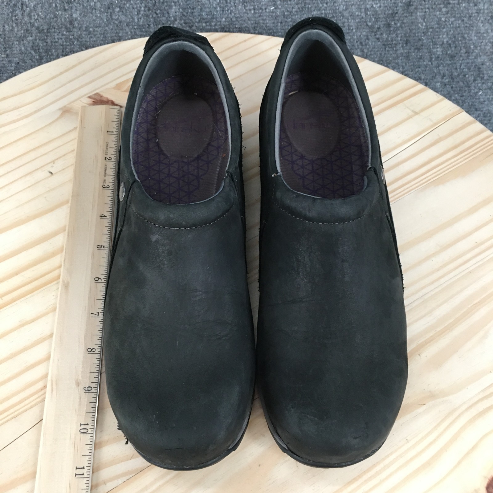 Dansko Patti Waterproof Slip On Shoes Womens 40 Vibram Leather Black 4353100294