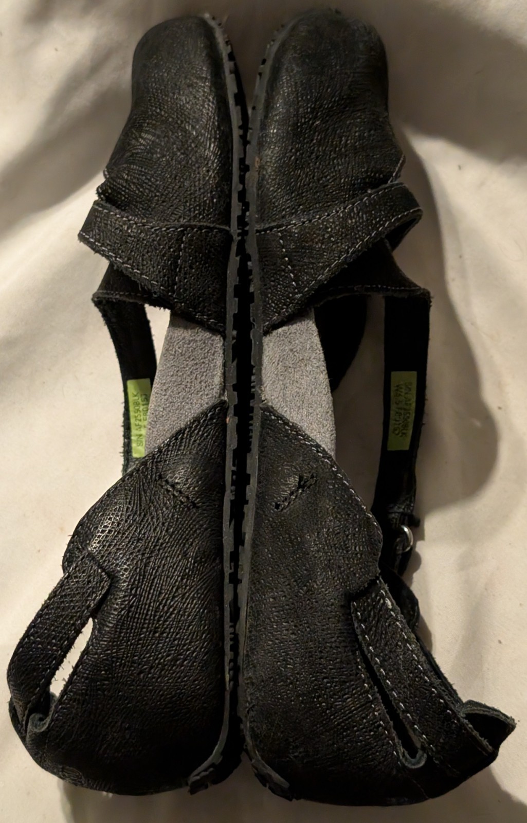 Ahnu Teva Tullia Women’s Sz 6.5 Mary Jane Yoga Flats Black Strappy Arch Support