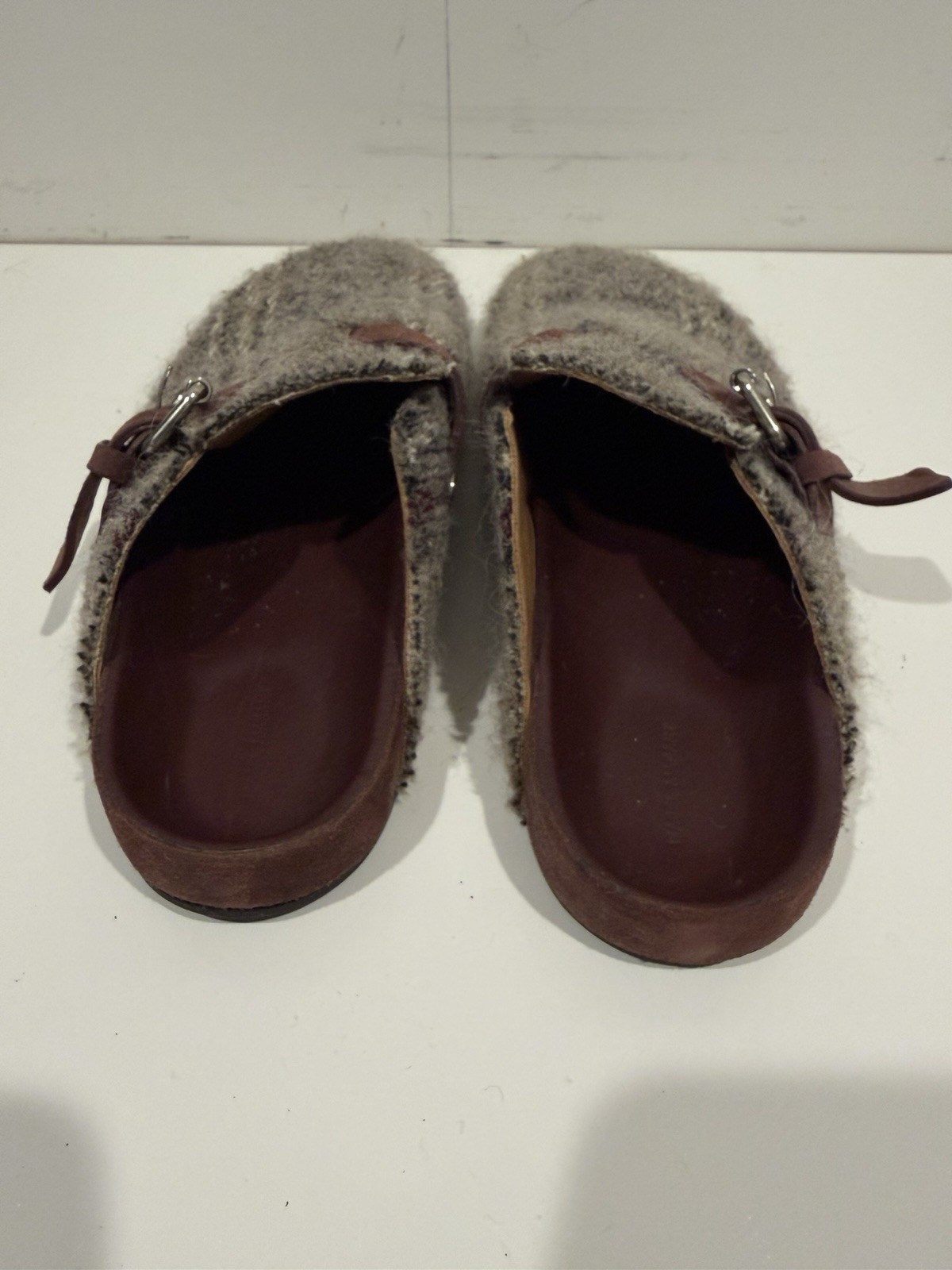 Isabel Marant Grey Cloth Mules & Clogs Size EU40