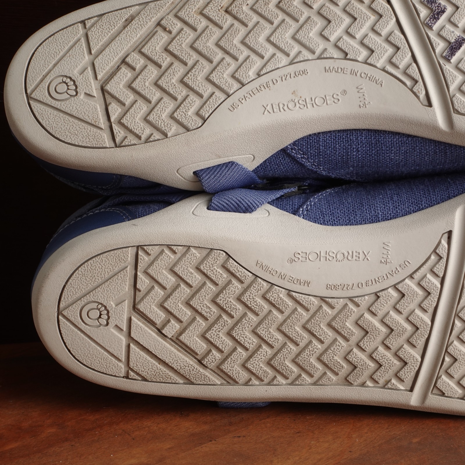 Xero Shoes Womens Size 11.5 Blue Cassie Hemp Mary Jane Minimalist Barefoot Shoes