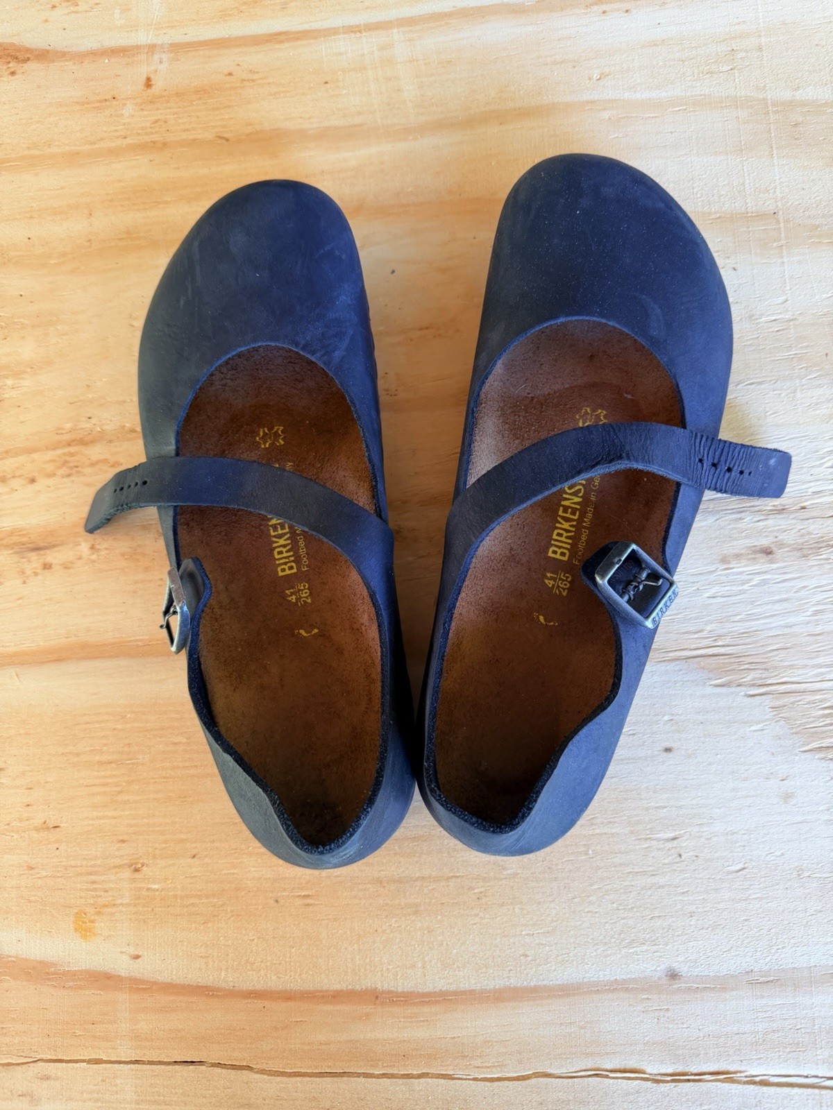Birkenstock 41 Montova Black 100% Leather
