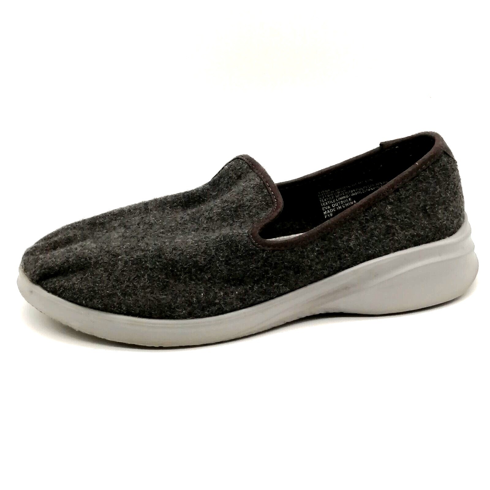 JSport by Jambu Shoes Womens Robin Wool Gray 10 Walking Sneakers Memory Foam