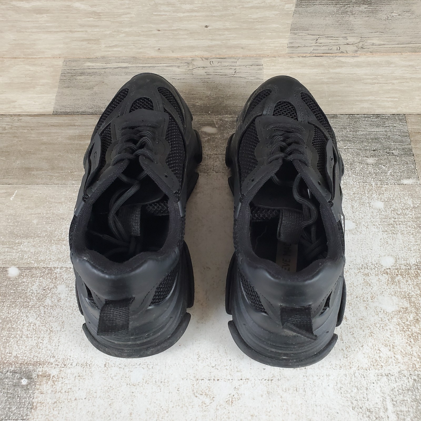 Steve Madden Possession Womens Shoes Sz 7.5 M Athletic Running Black Sneakers