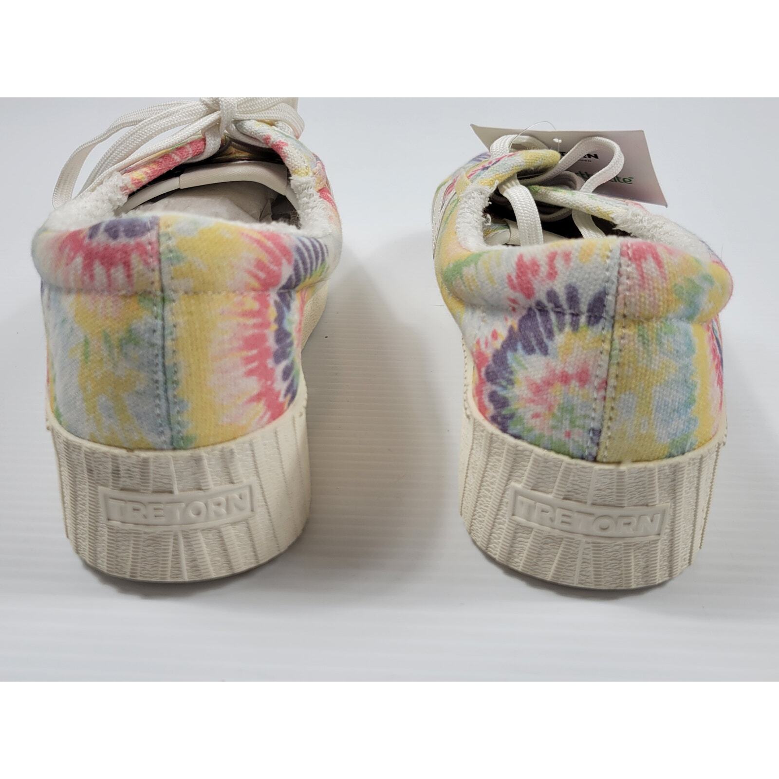 NWT Tretorn Eco Ortholite Orthopedic Tie Dye Hippie Low Top Sneakers Womens 9.5