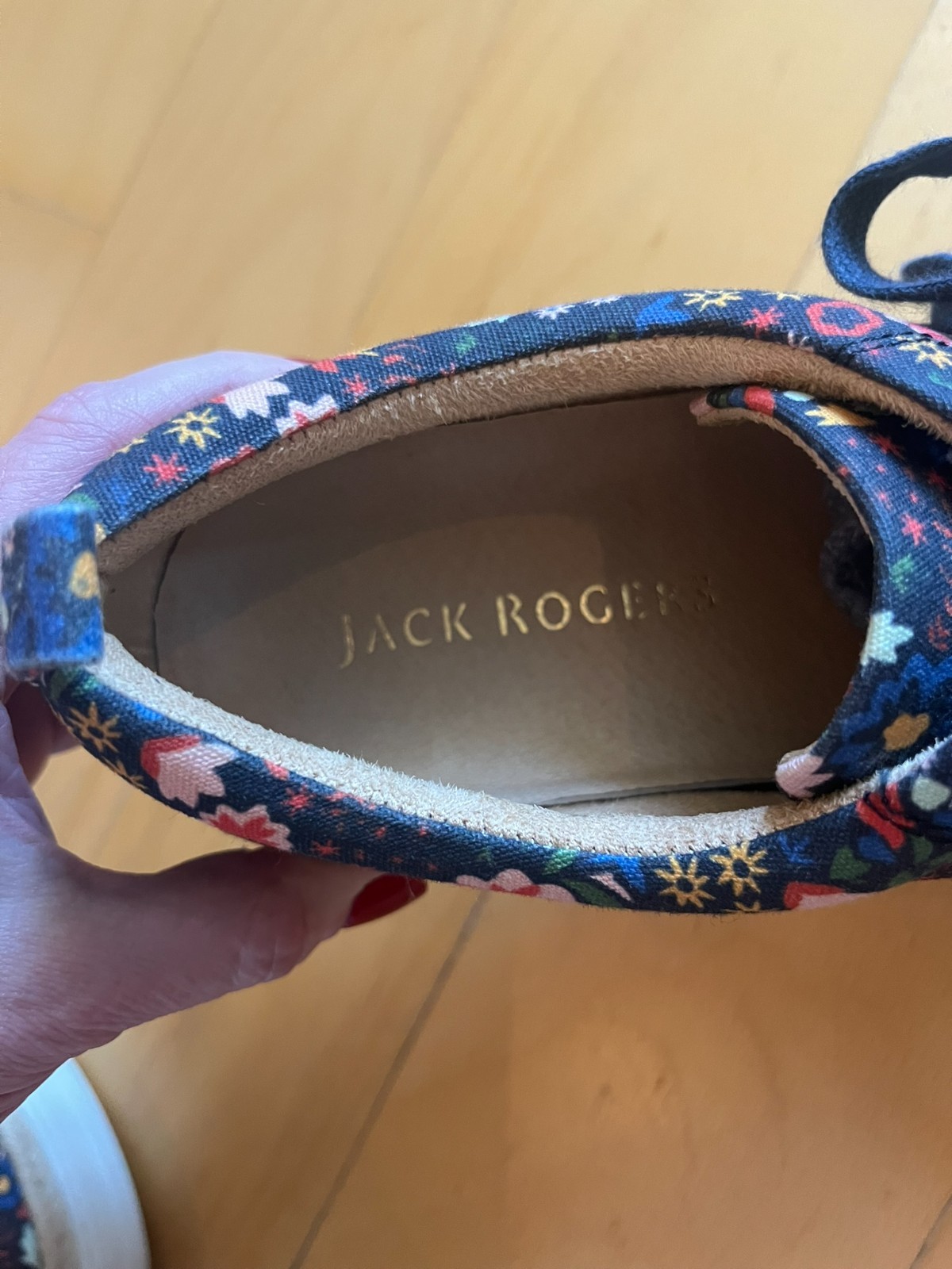Jack Rogers Mia Floral Print Platform Espadrille Sneakers Size 9
