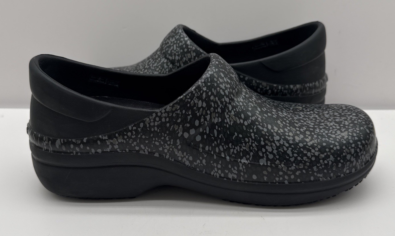 Crocs Dual Comfort Slip-On Spotted Clog Shoes Womens Sz 10