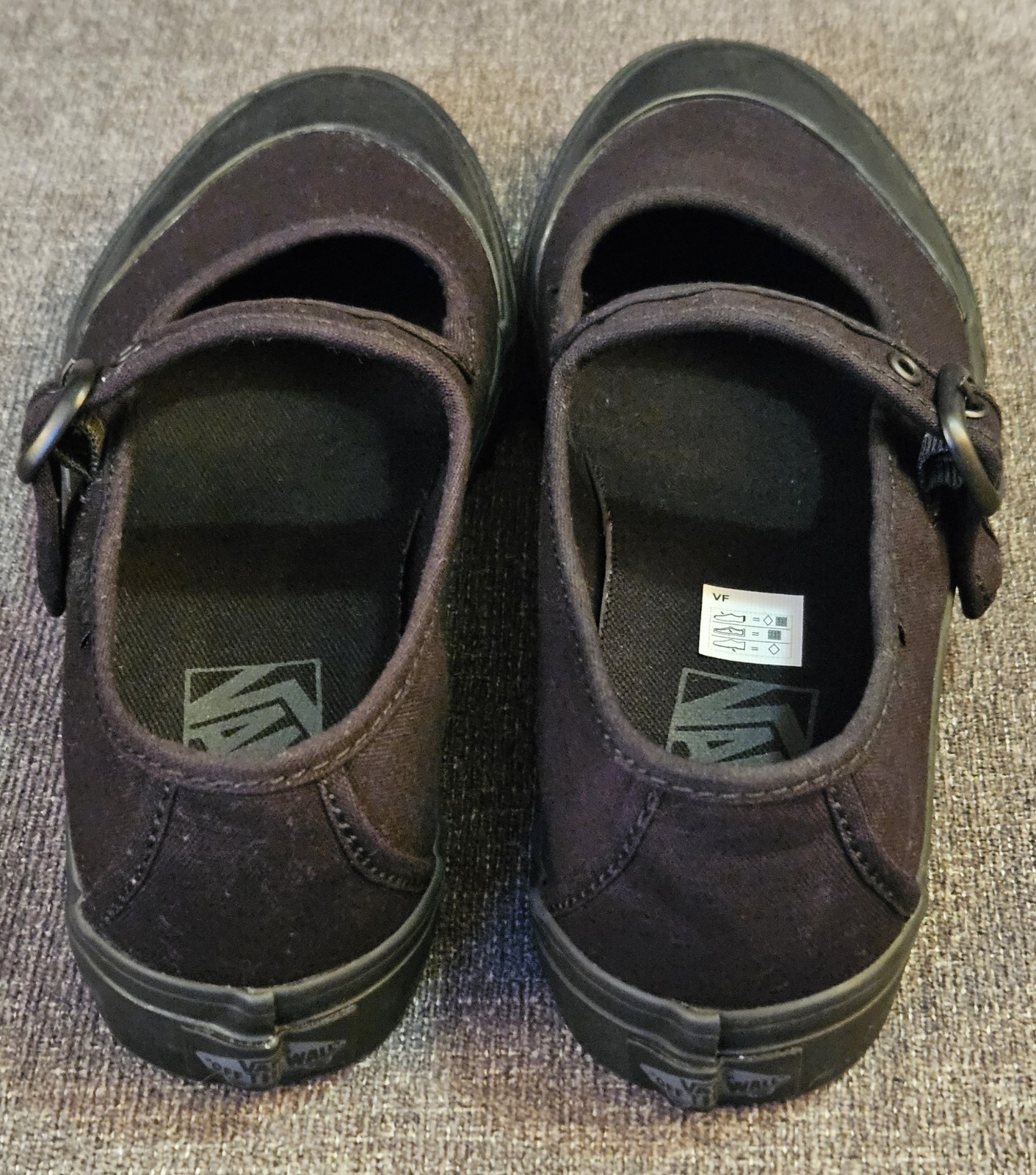 ​Vans Mary Jane Black Canvas Shoes Women’s 8 Men’s 6.5 VN000CRR6BT Triple Black