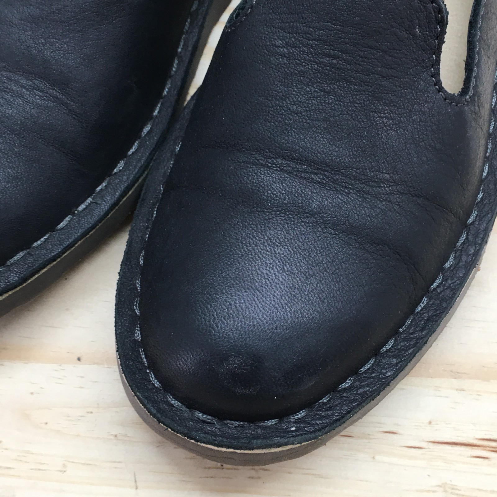 LL Bean Shoes Womens 7 M Stonington Slip On Loafers Black Leather Casual 507146