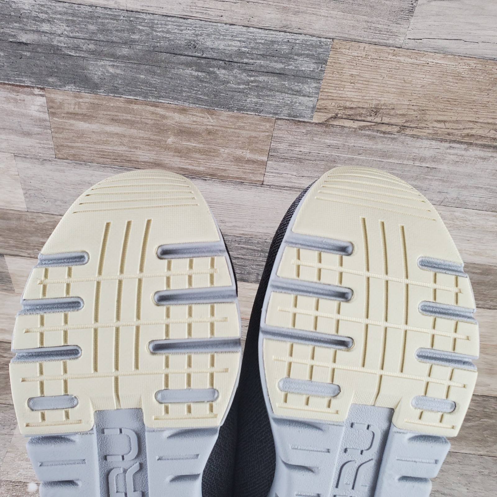 Kuru Flex Via Womens Shoes Sz 10.5 W Running Dove Gray Pale Lime Lace Up Sneaker