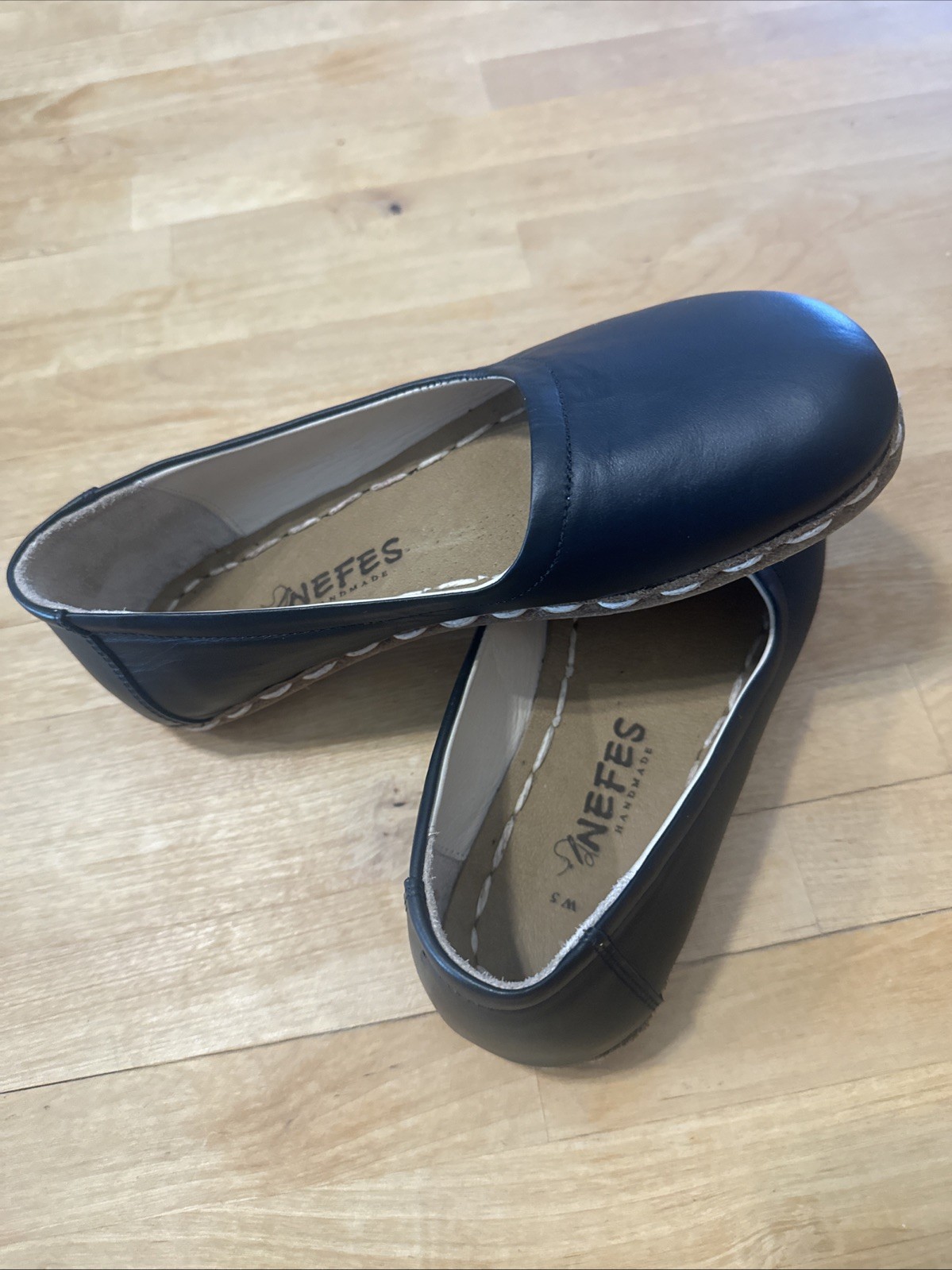 Nefes Grounding Shoes Black Handmade Woman’s Sz 5