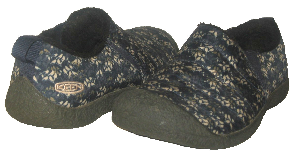 Women’s KEEN Howser Legion Blue Floral Print Slip-On Comfort Lined Shoes 39.5/9