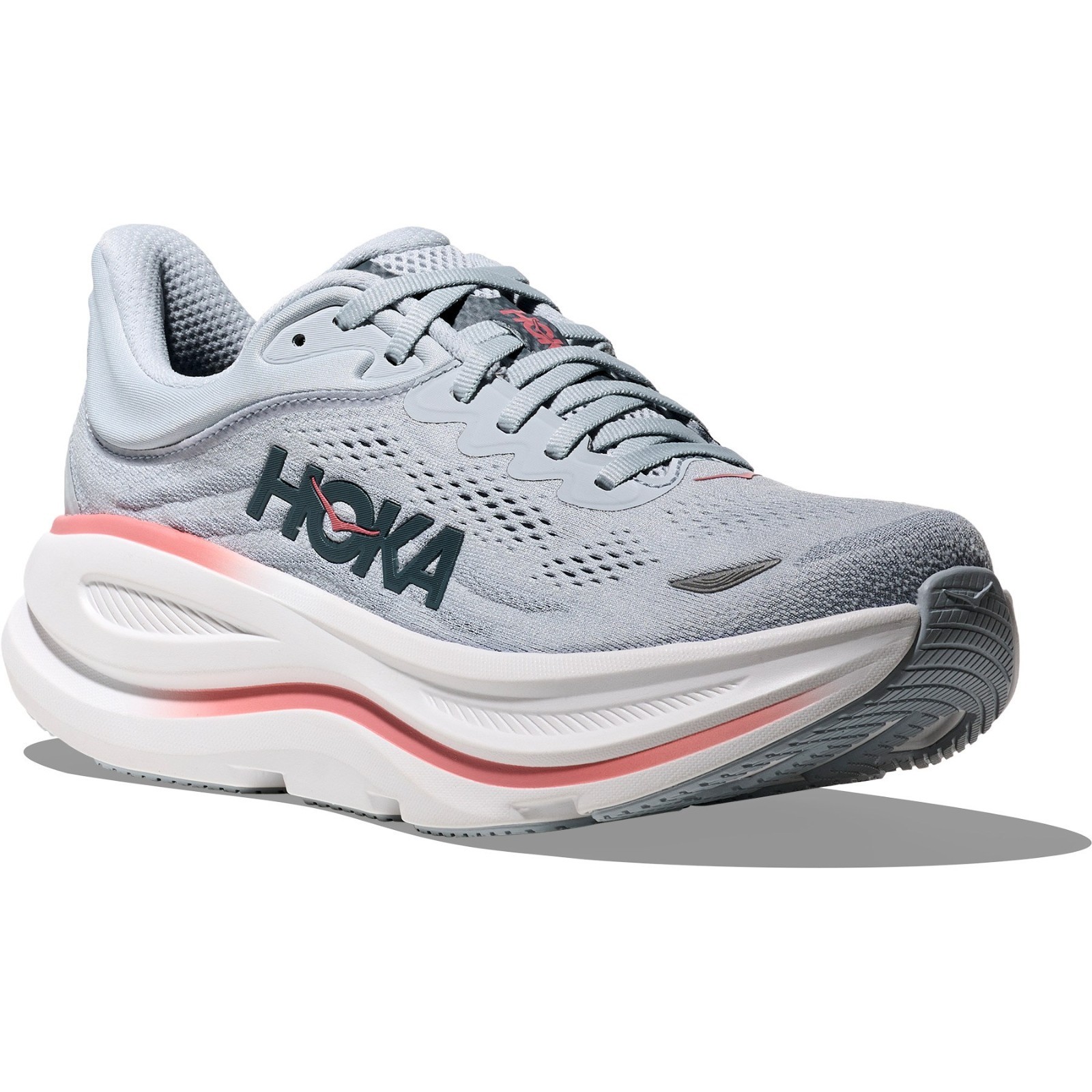 HOKA Bondi 9 Road-Running Shoes – Women’s, Color: Mineral Blue/Washed Blue, New