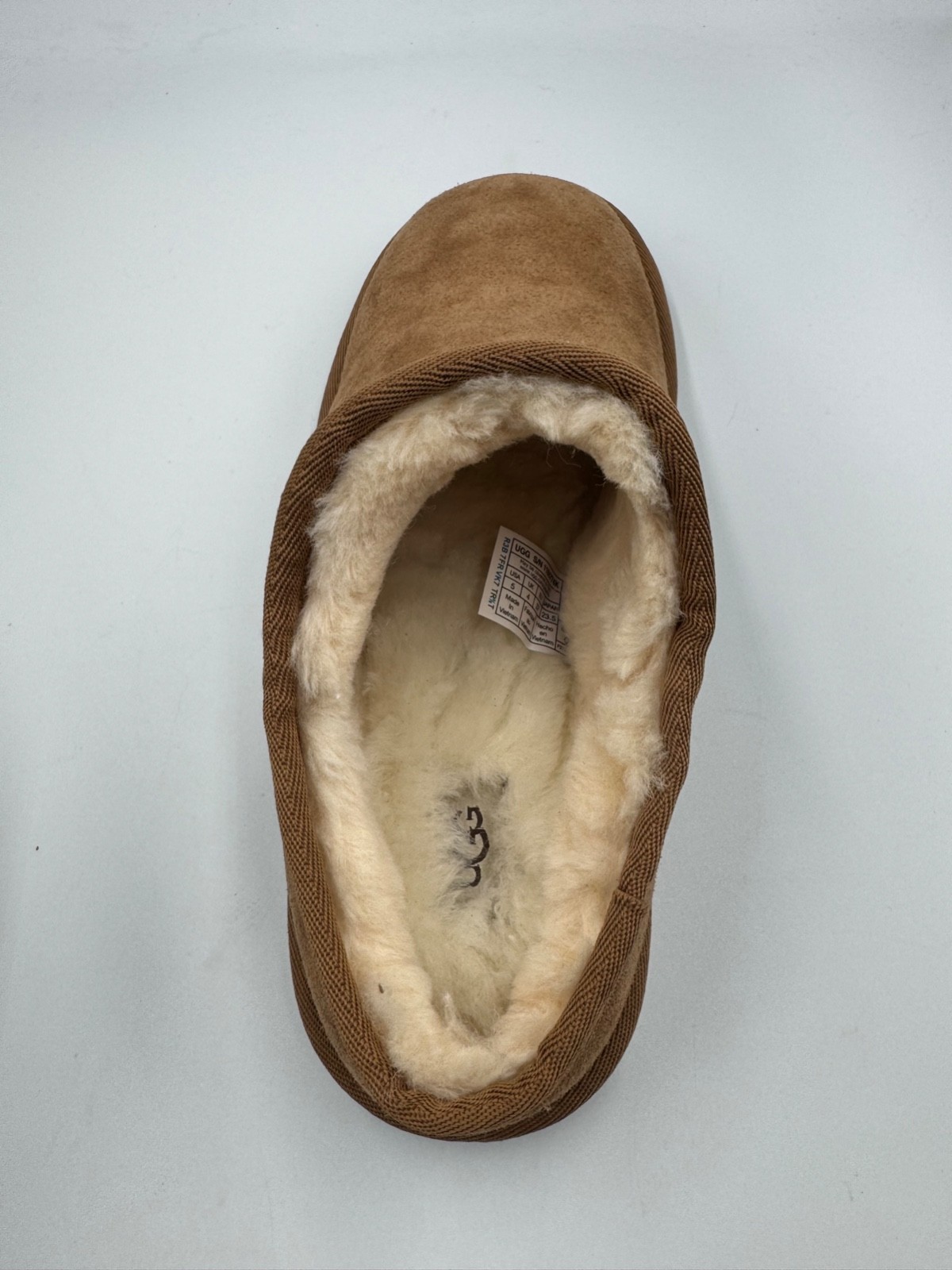 NWOT UGG Classic Slipper womens 5 Chestnut Suede- Amputee Single Left Shoe