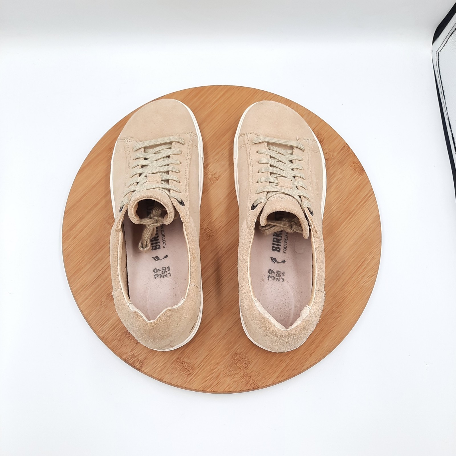 Birkenstock Bend Low Womens Size 39 US 8 Shoes Tan Suede Leather Casual Sneakers