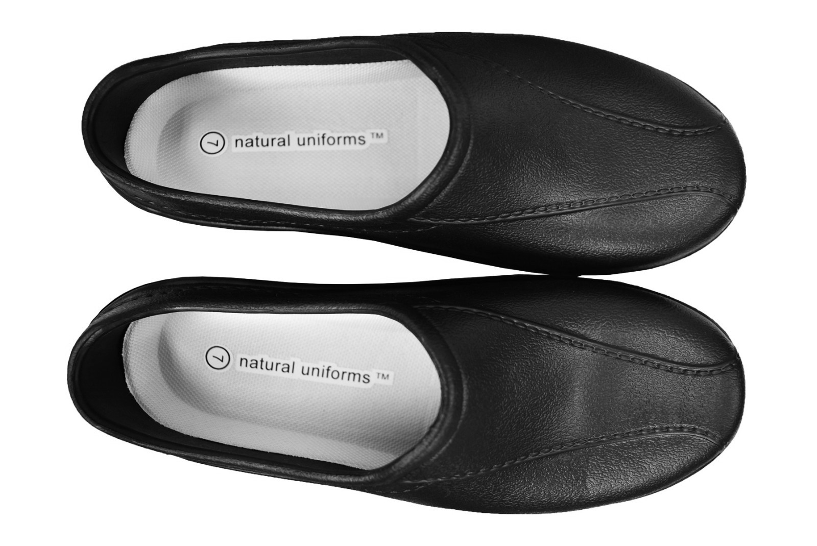 NATURAL UNIFROMS WOMEN STRAPLESS CLOGS IN BLACK AND WHITE ALL SIZES #9501 NEW