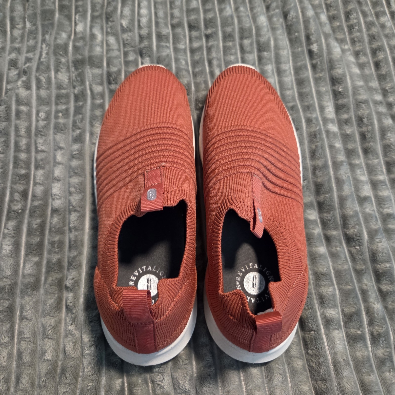 Revitalign Knit Slip-On Low Top Athletic Sneakers Casual Lightweight Orthotic