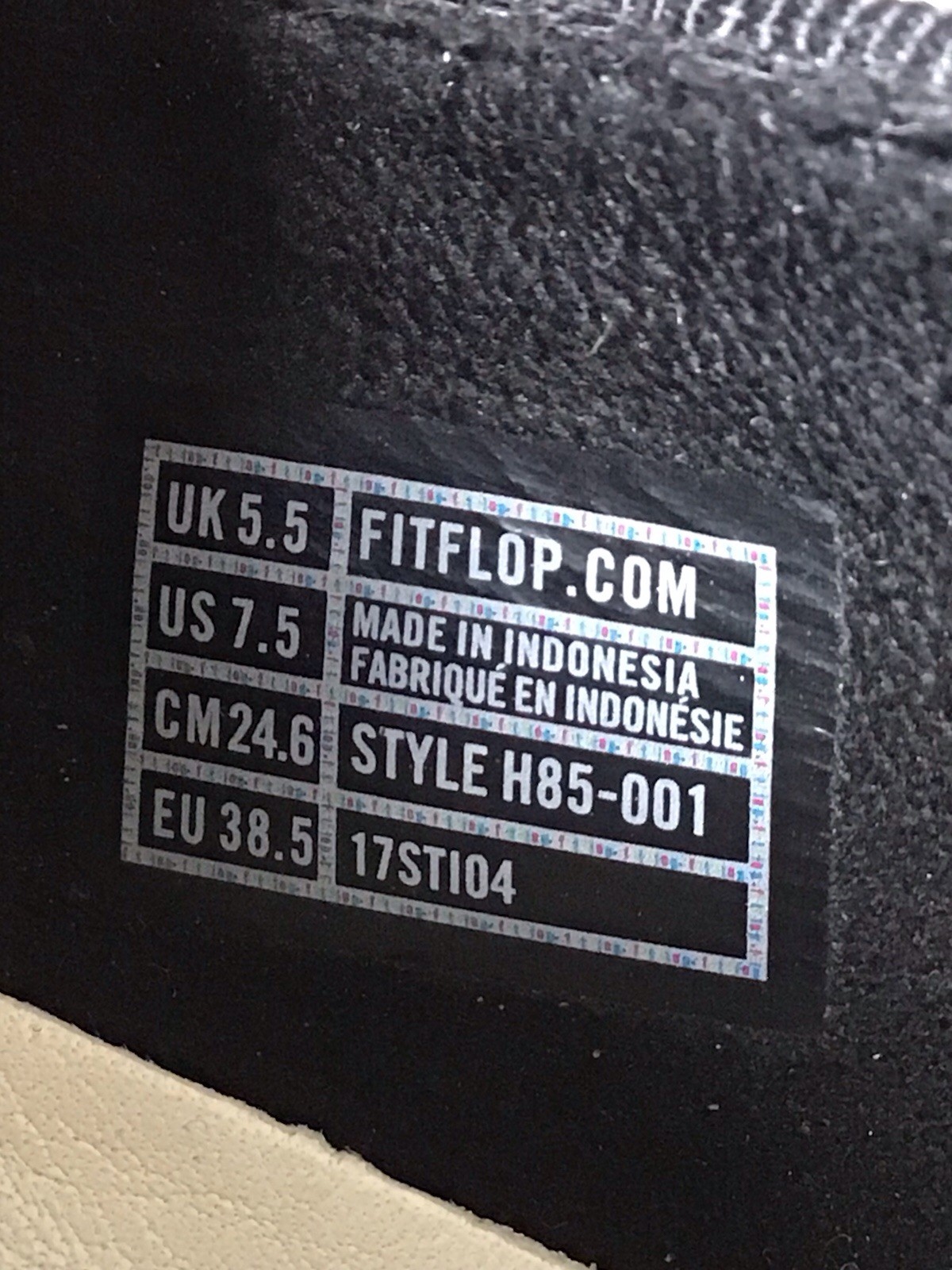 FitFlop Superskate Uberknit Black Fabric Slip On Women’s Size 7.5 Shoes H85-001