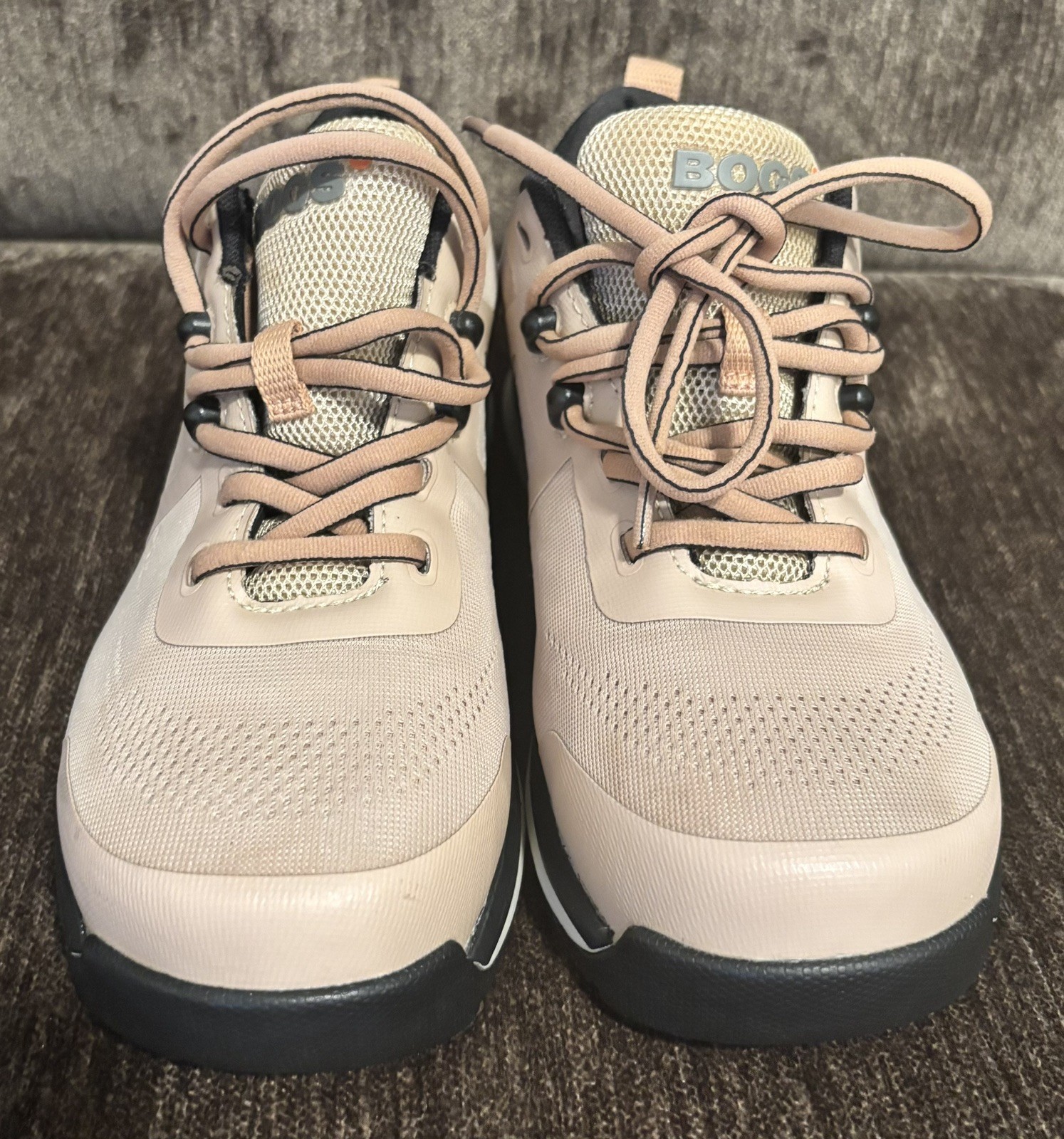 BOGS Sandstone Knit Low TR Composite Safety Toe Taupe Women’s 7
