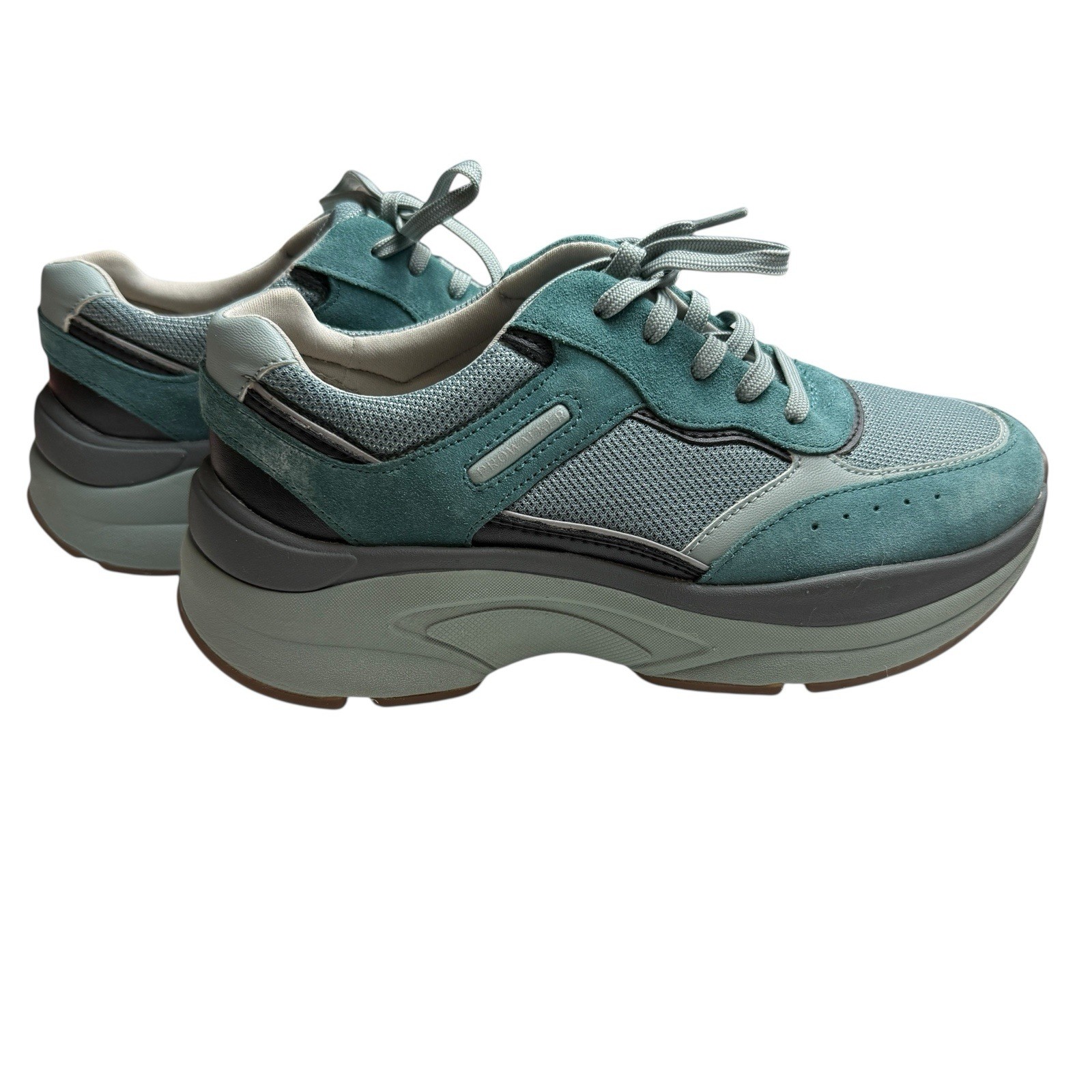 Rockport Shoes Womens Sz 6.5 Teal Grey Black ProWalker truTECH 100125 C19965 K22